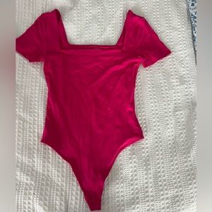 Aritzia Squareneck Short Sleeve Bodysuit